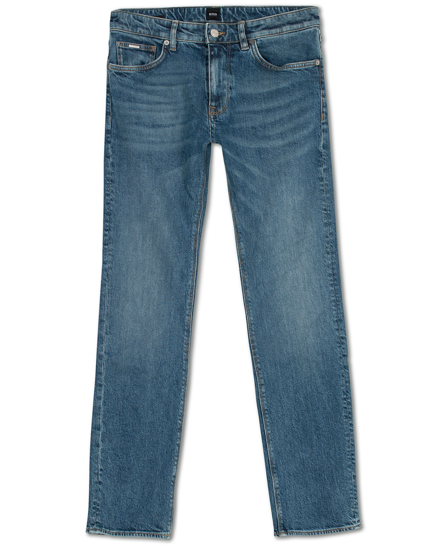 Herre | Jeans | BOSS BLACK | BOSS Maine Stretch Candiani Jeans Light Blue