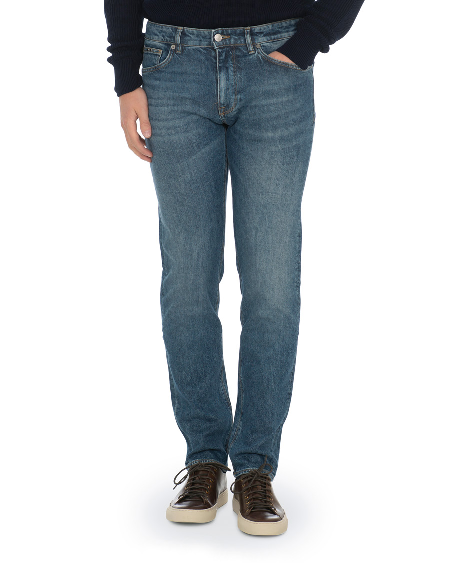 Herre | Jeans | BOSS BLACK | BOSS Maine Stretch Candiani Jeans Light Blue