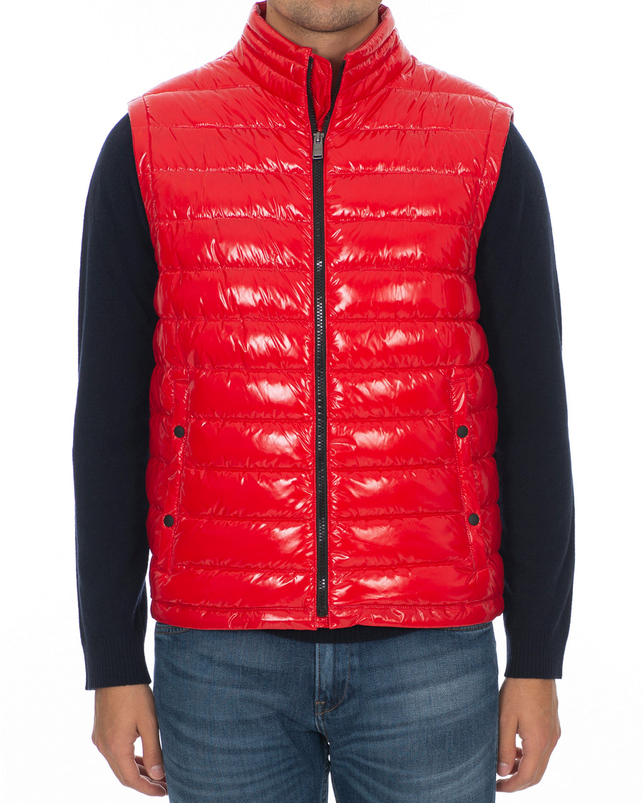 Herre | Jakker | BOSS BLACK | BOSS Cilla High Shine Vest Red