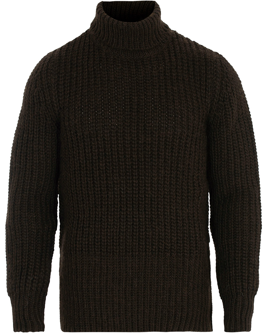 Herre | Gensere | BOSS BLACK | BOSS Barnnet Alpaca Wool Blend Rollneck Ganache Brown