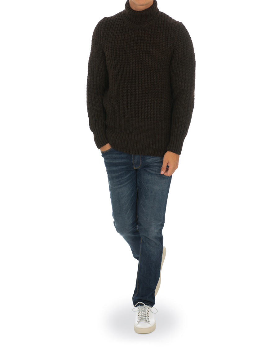 Herre | Gensere | BOSS BLACK | BOSS Barnnet Alpaca Wool Blend Rollneck Ganache Brown
