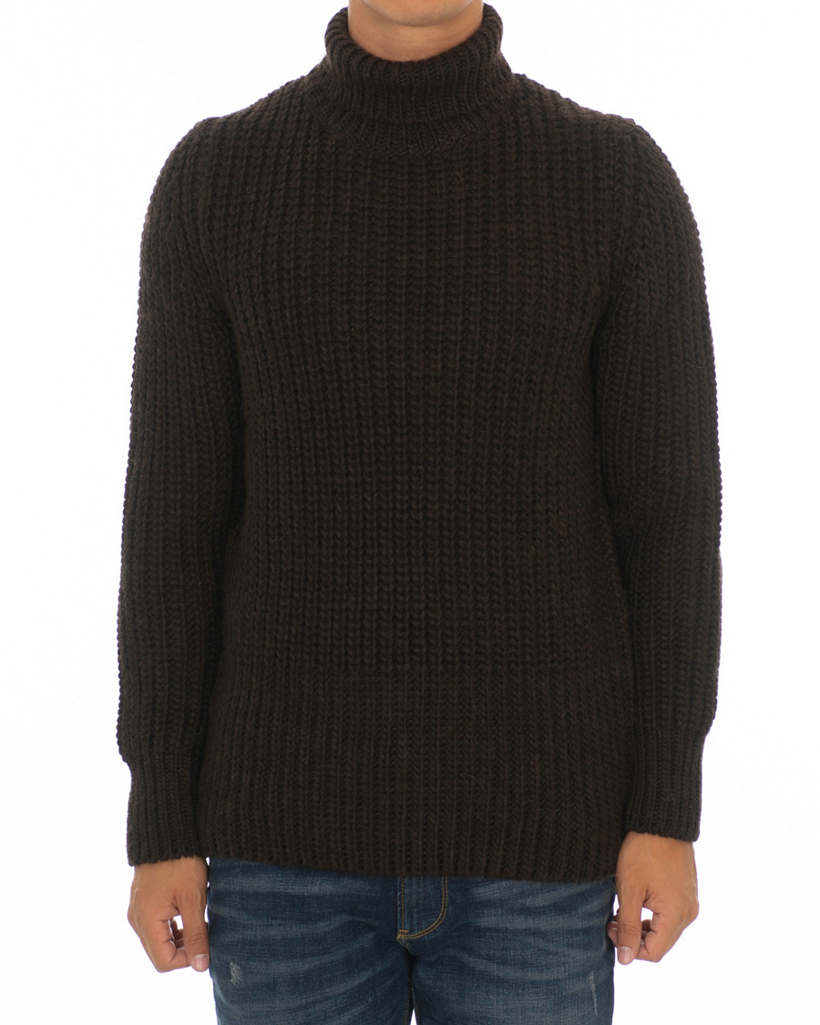 Herre | Gensere | BOSS BLACK | BOSS Barnnet Alpaca Wool Blend Rollneck Ganache Brown