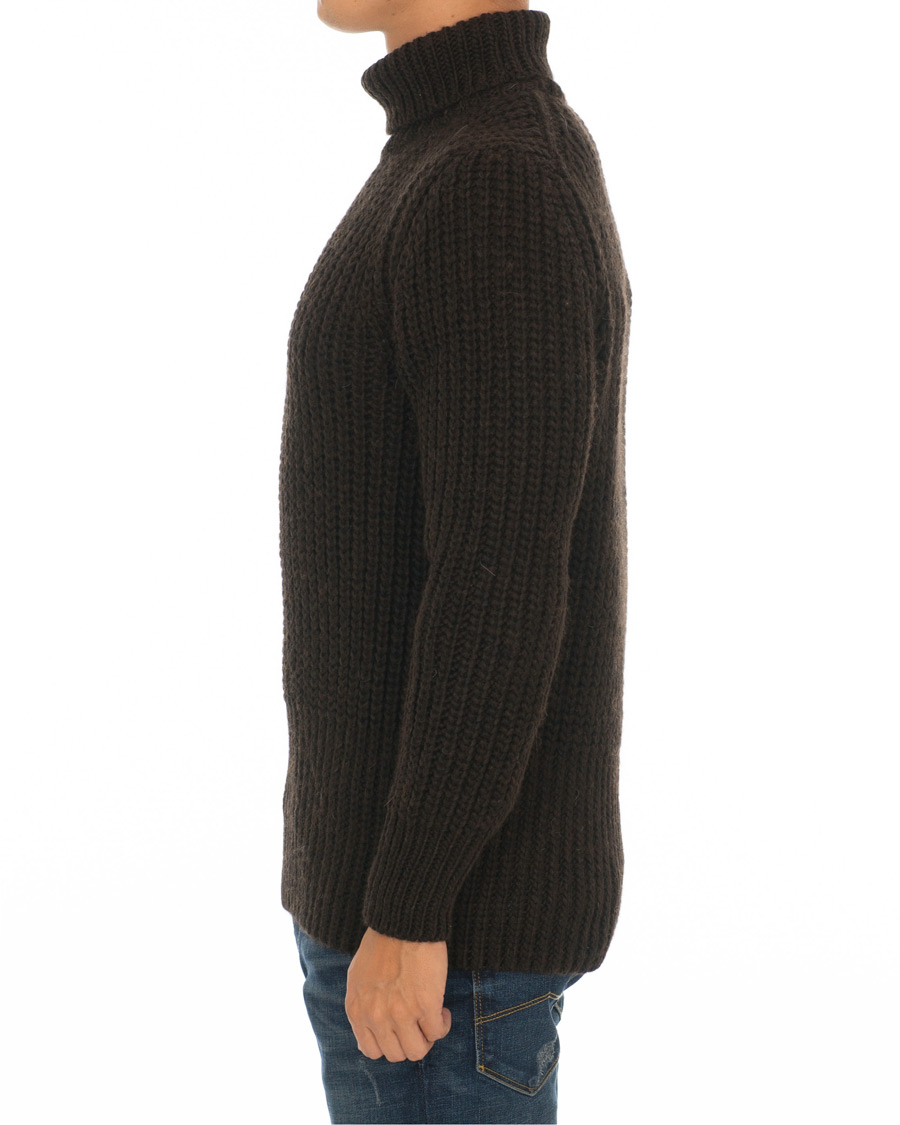 Herre | Gensere | BOSS BLACK | BOSS Barnnet Alpaca Wool Blend Rollneck Ganache Brown