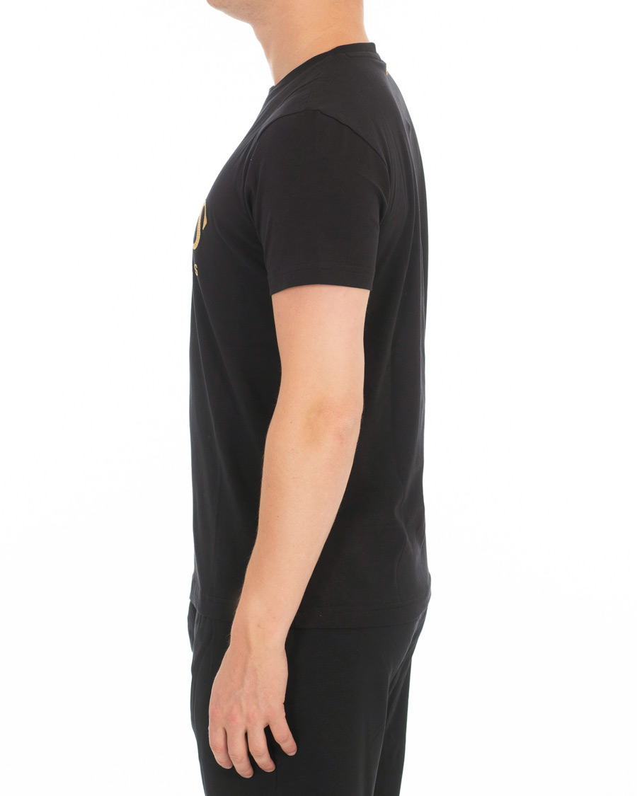 Herre | T-Shirts | BOSS GREEN | BOSS Athleisure Logo Crew Neck Tee Black/Gold