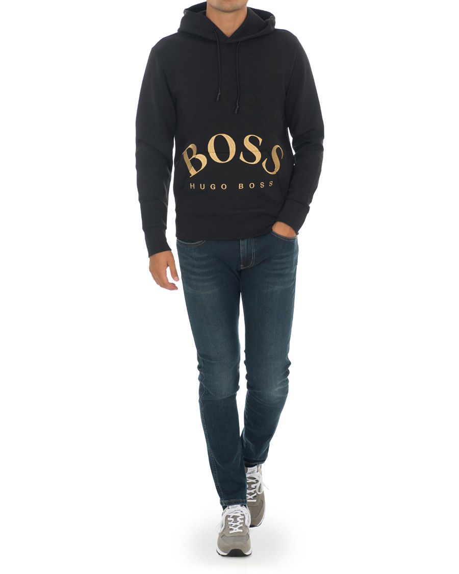 Herre | Gensere | BOSS GREEN | BOSS Athleisure Sly Hoodie Black/Gold