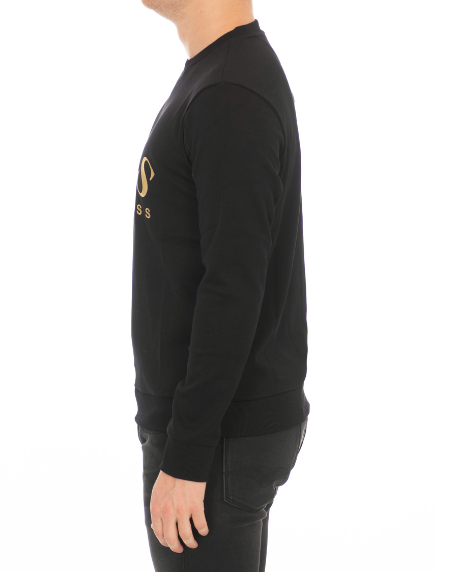 Herre | Gensere | BOSS GREEN | BOSS Athleisure Salbo Crew Neck Sweater Black/Gold