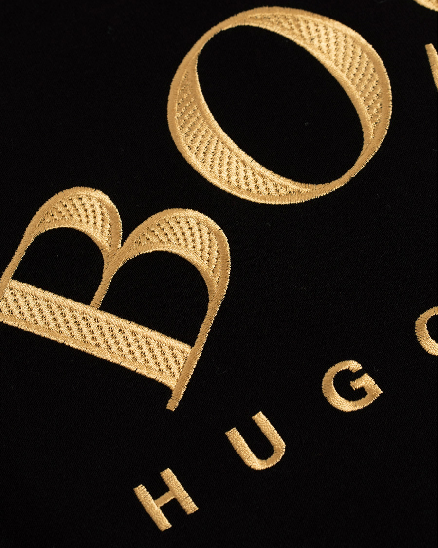 Herre | Gensere | BOSS GREEN | BOSS Athleisure Salbo Crew Neck Sweater Black/Gold