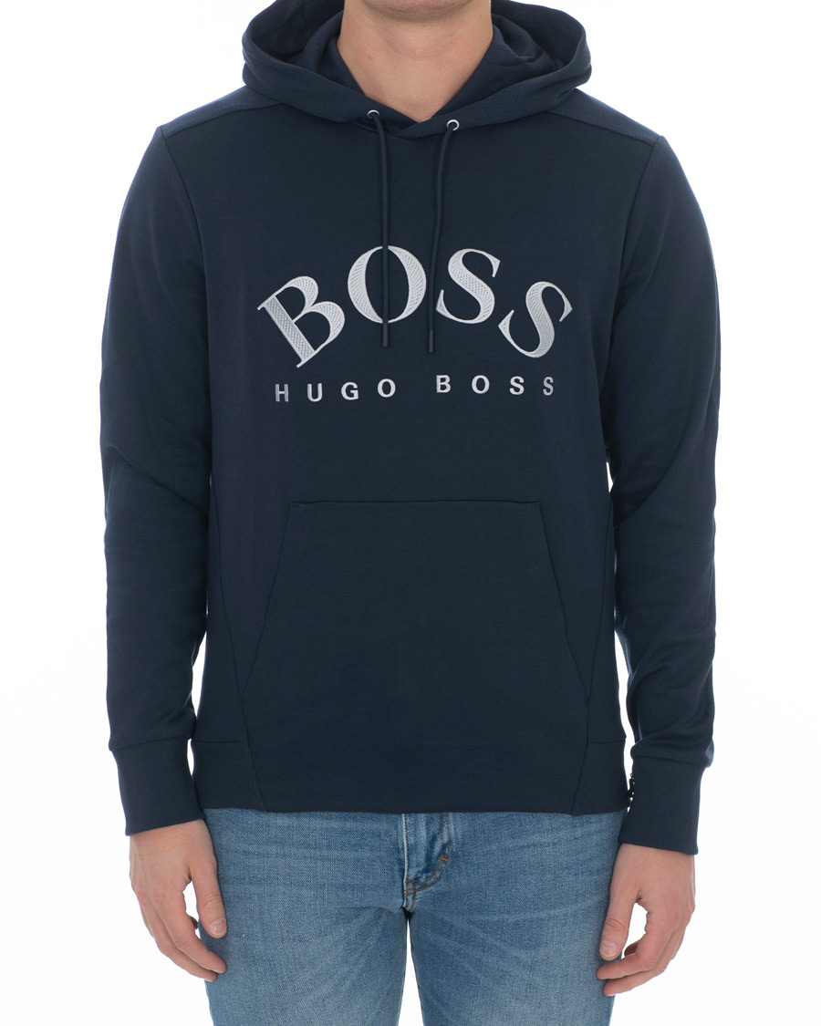 Herre | Gensere | BOSS GREEN | BOSS Athleisure Soody Hoodie Navy/Silver
