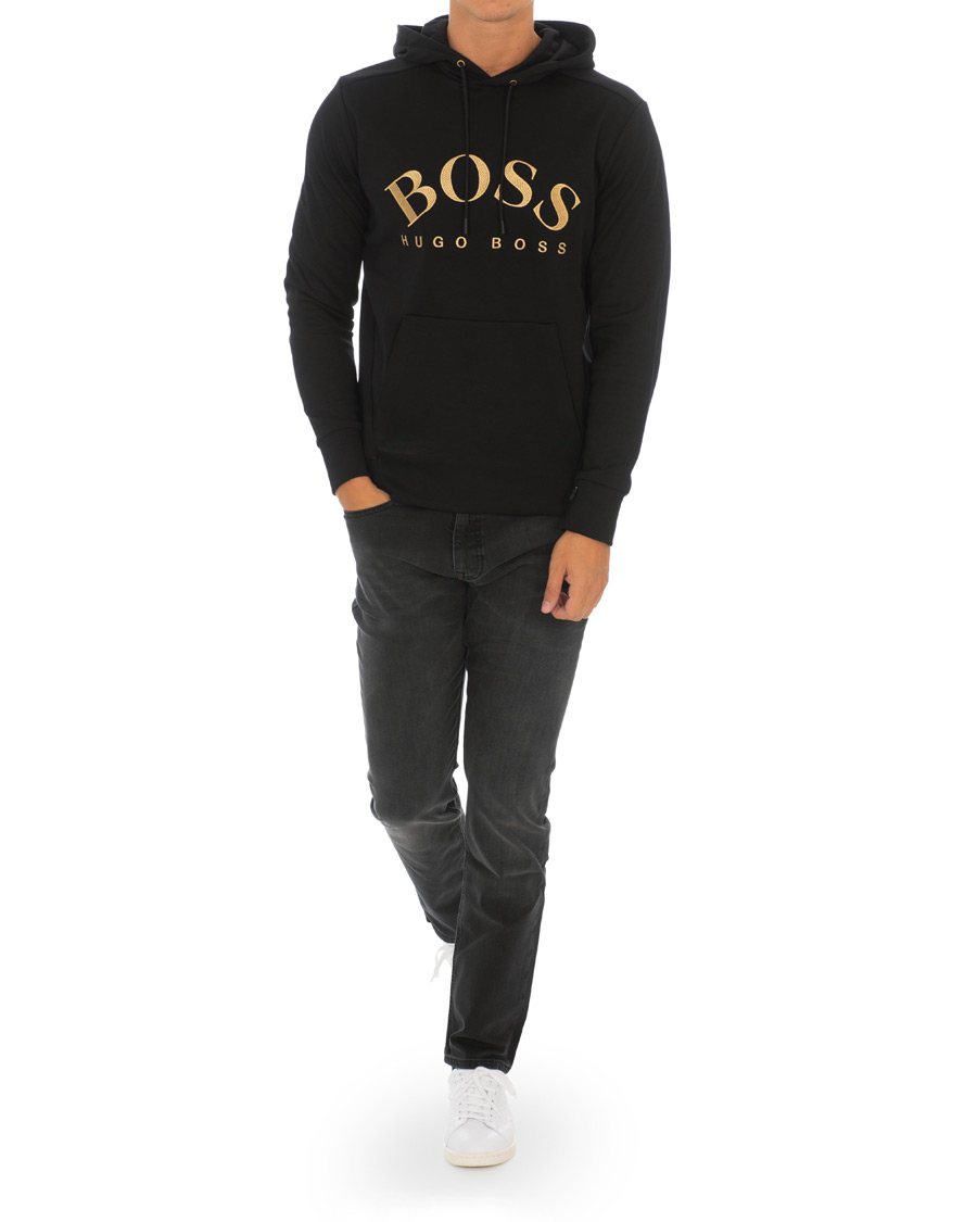 Herre | Gensere | BOSS GREEN | BOSS Athleisure Soody Hoodie Black/Gold