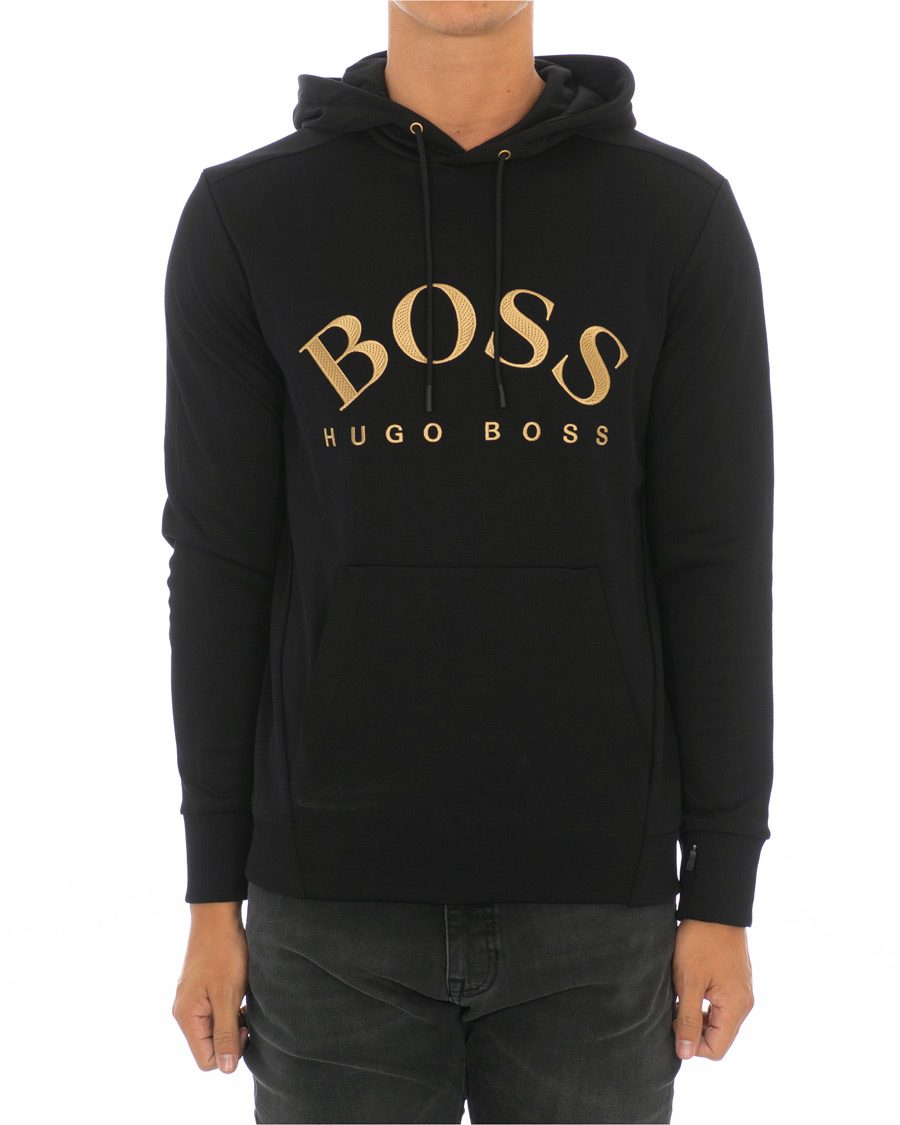 Herre | Gensere | BOSS GREEN | BOSS Athleisure Soody Hoodie Black/Gold