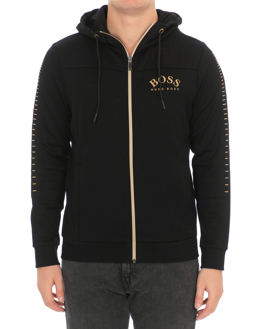 hugo boss zip hoodie gold