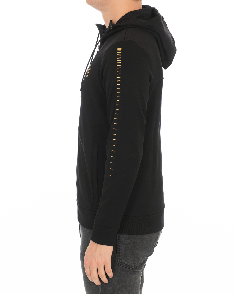 Herre | Gensere | BOSS GREEN | BOSS Athleisure Saggy Win Full Zip Hoodie Black/Gold