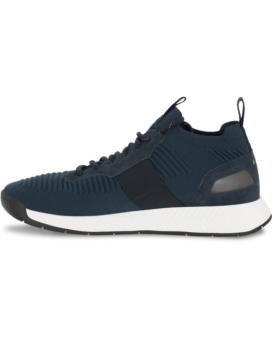 Herre | BOSS Athleisure Titanium Mesh Running Sneaker Navy | BOSS GREEN | BOSS Athleisure Titanium Mesh Running Sneaker Navy