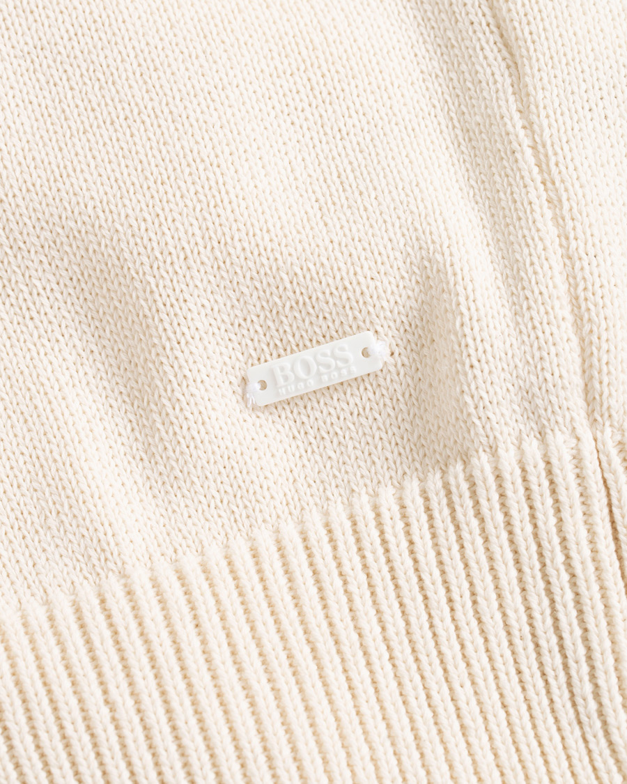 Herre | Gensere | BOSS ORANGE | BOSS Casual Kamiscos Recylced Cotton Blend Crew Neck Cloud Cream