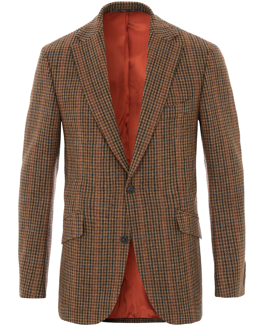 Herre | Dressjakker | Walker Slater | Edward Tweed Houndtooth Blazer Tan