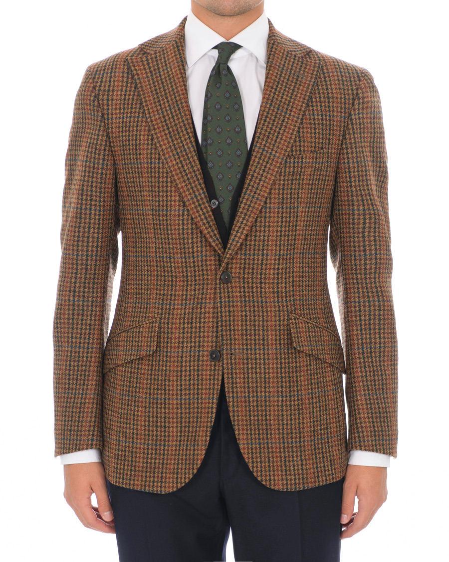 Herre | Dressjakker | Walker Slater | Edward Tweed Houndtooth Blazer Tan