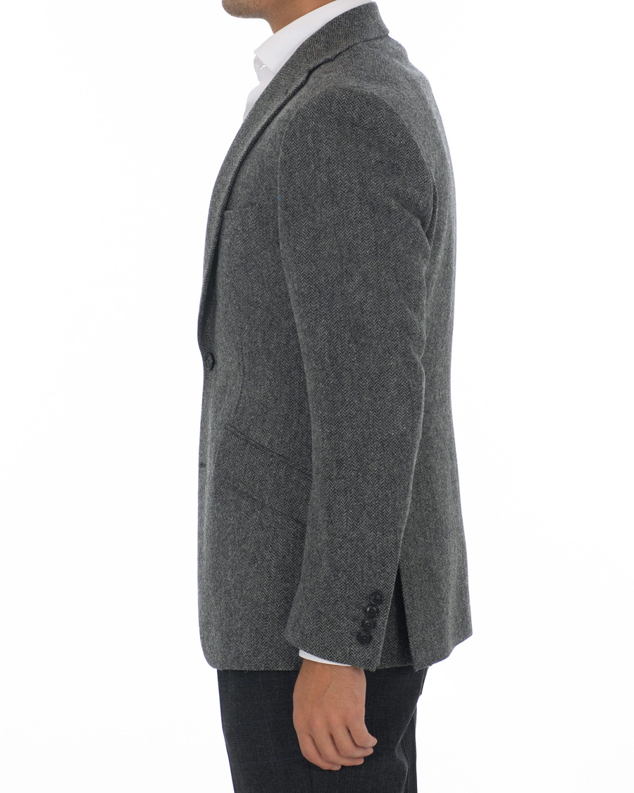Herre | Dressjakker | Walker Slater | Edward Tweed Herringbone Blazer Charcoal