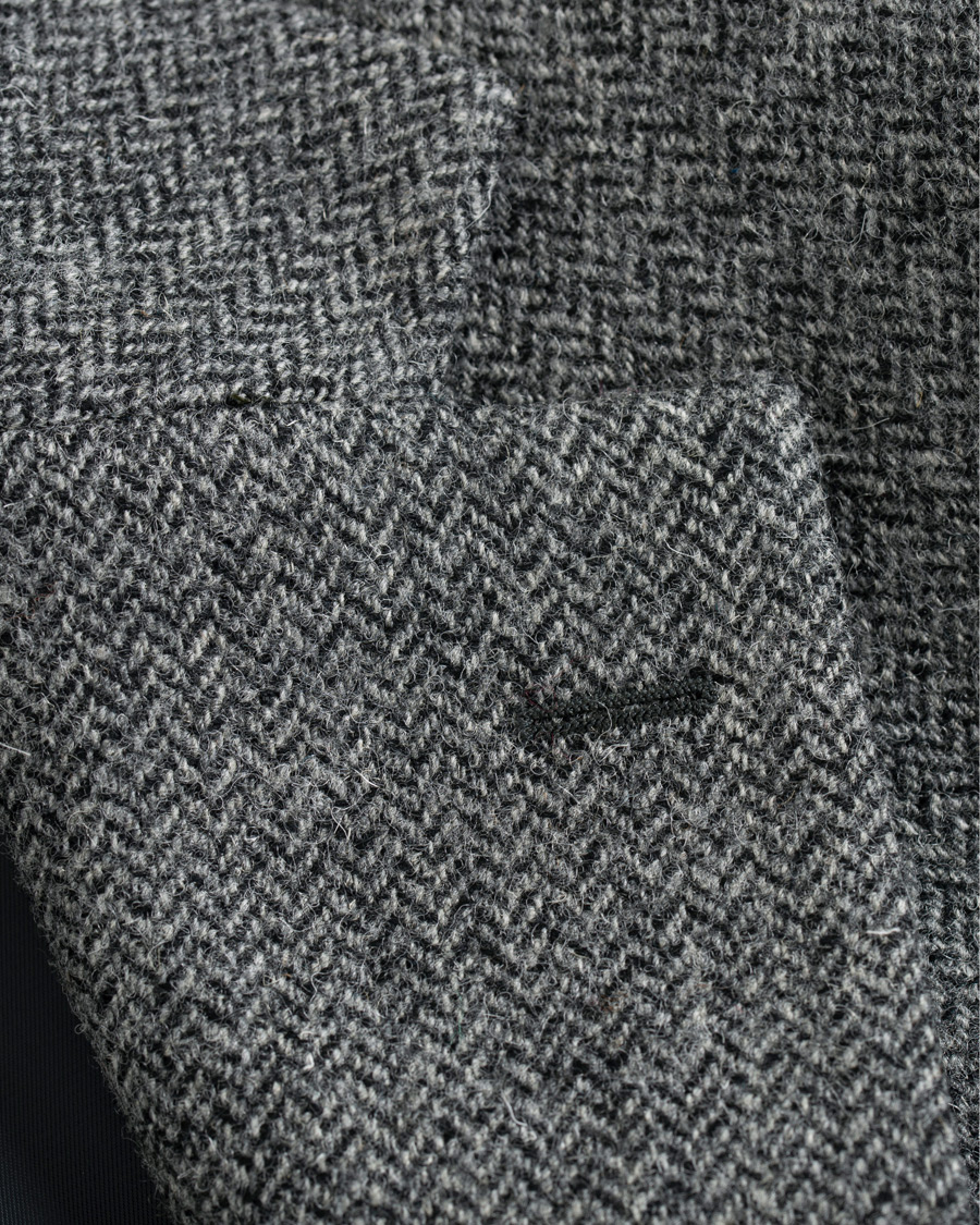 Herre | Dressjakker | Walker Slater | Edward Tweed Herringbone Blazer Charcoal