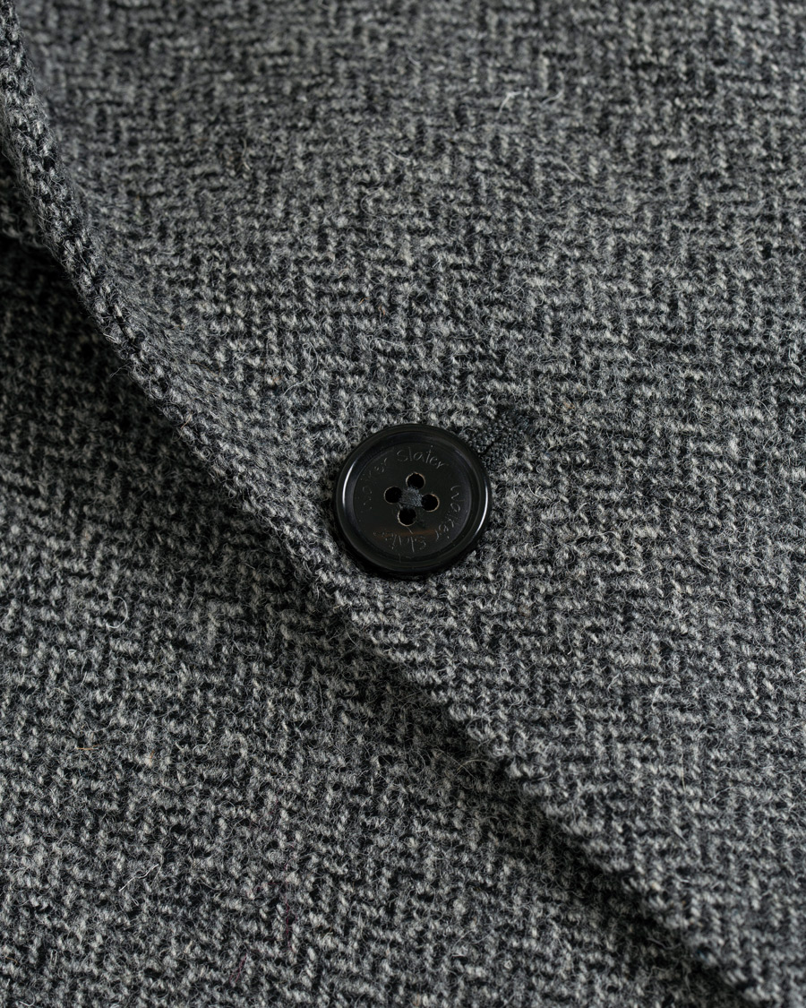 Herre | Dressjakker | Walker Slater | Edward Tweed Herringbone Blazer Charcoal