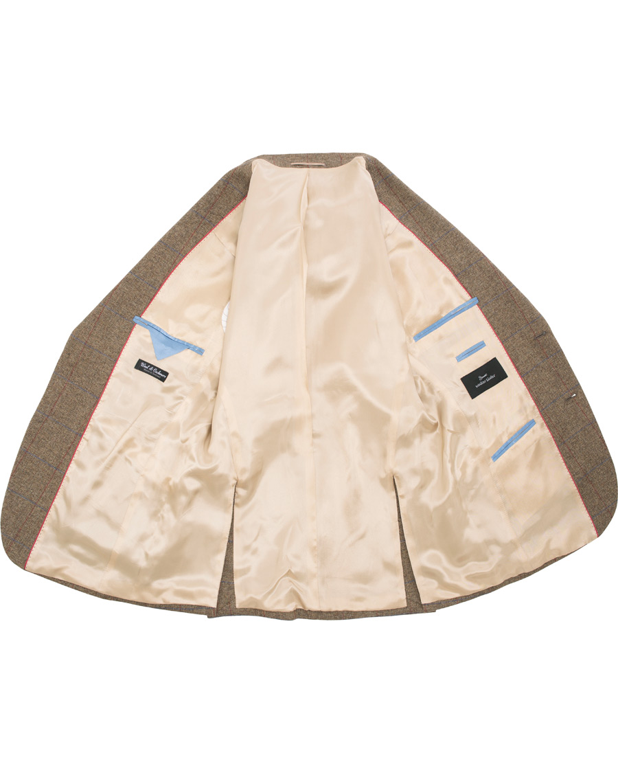 Herre | Dressjakker | Walker Slater | Edward Tweed Windowpane Blazer Brown
