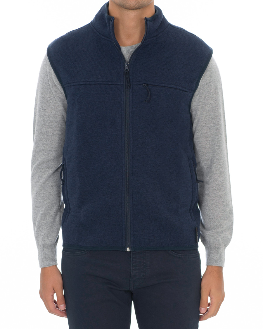 Herre | Jakker | J.Crew | Fleece Vest Marled Navy