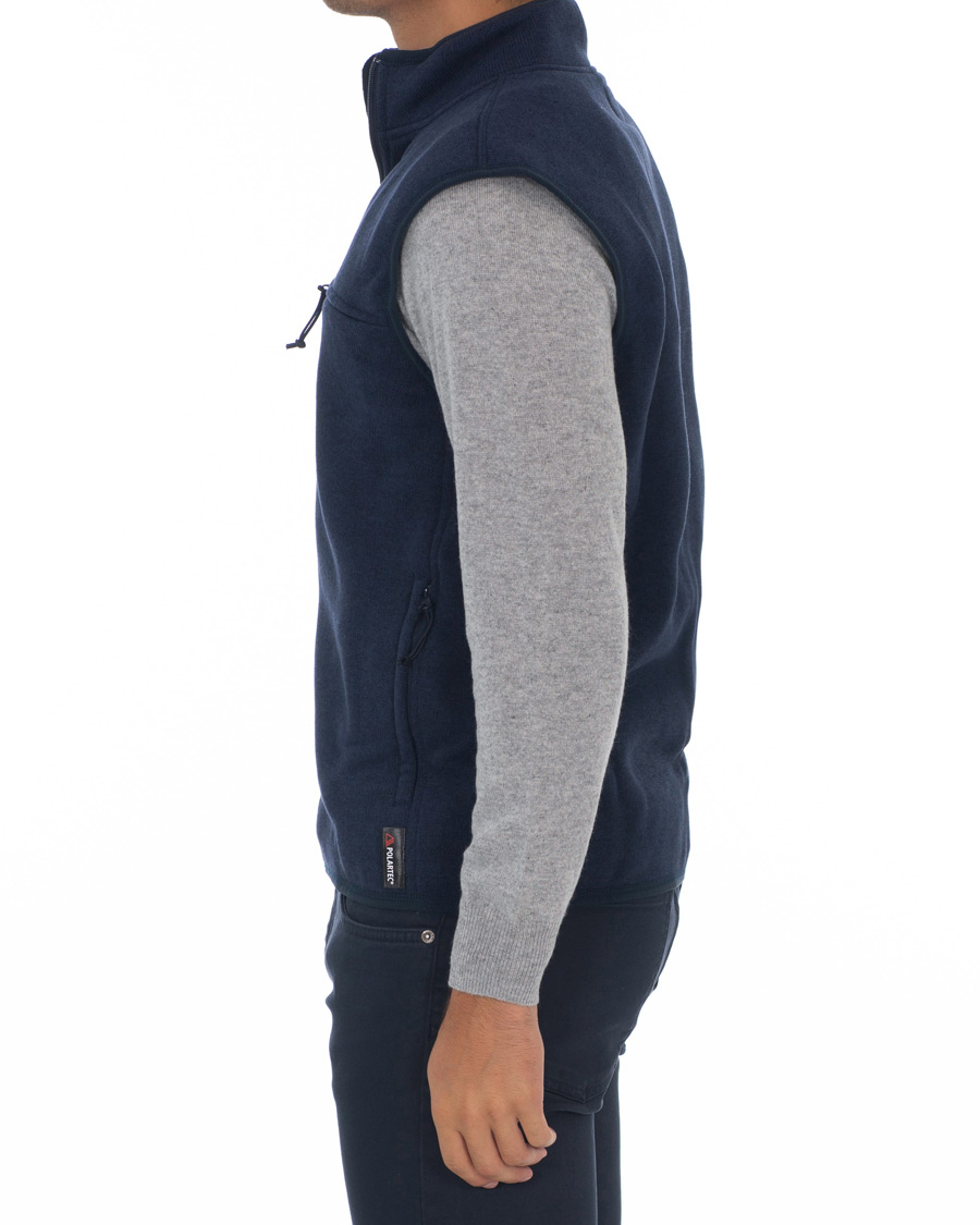 Herre | Jakker | J.Crew | Fleece Vest Marled Navy