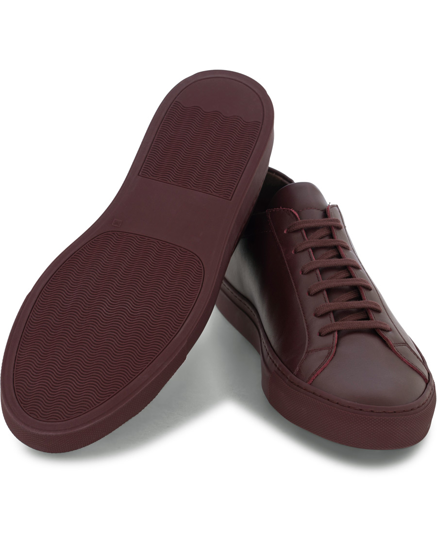 Herre | Common Projects Original Achilles Leather Sneaker Wine Red | Common Projects | Original Achilles Leather Sneaker Wine Red