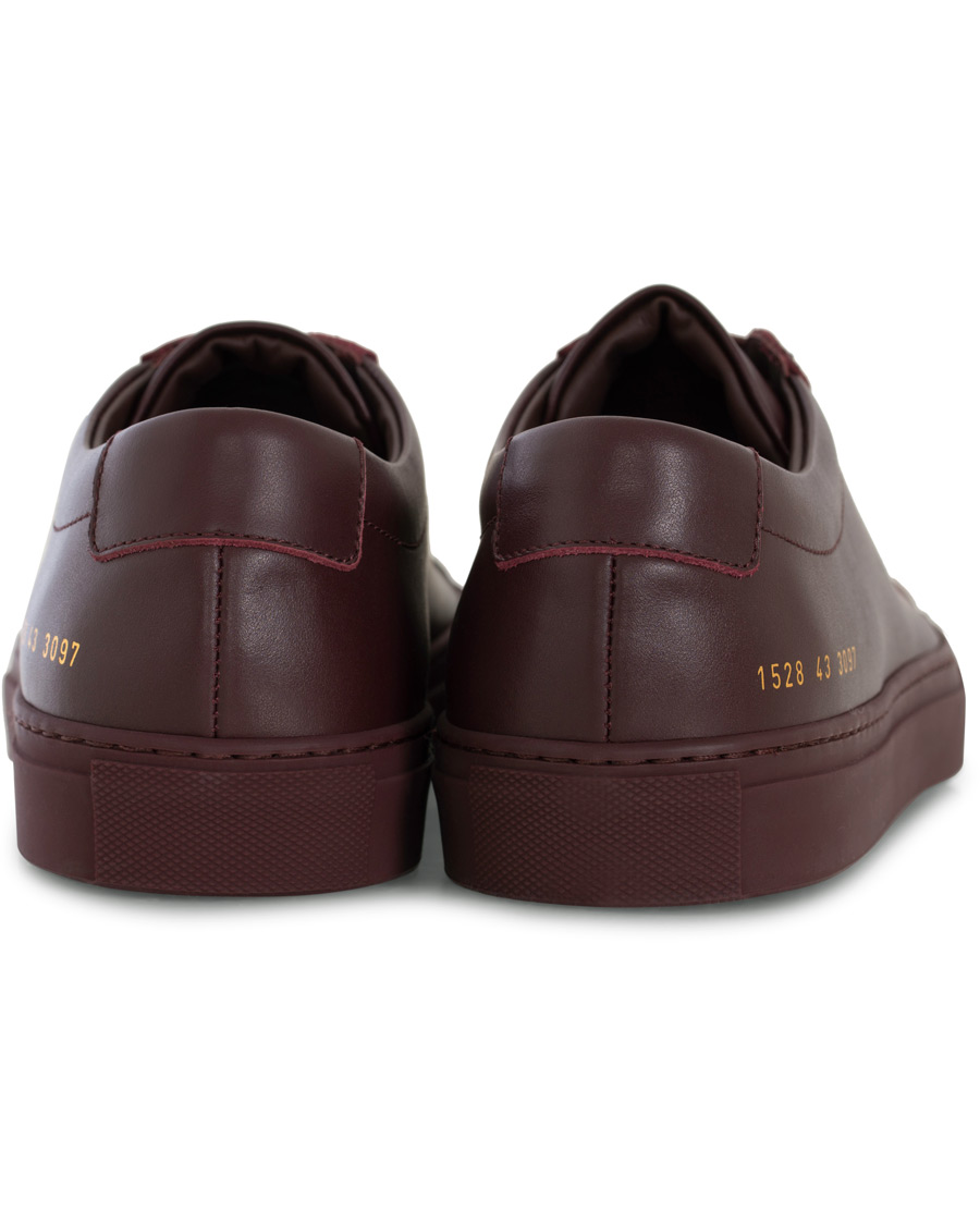Herre | Common Projects Original Achilles Leather Sneaker Wine Red | Common Projects | Original Achilles Leather Sneaker Wine Red