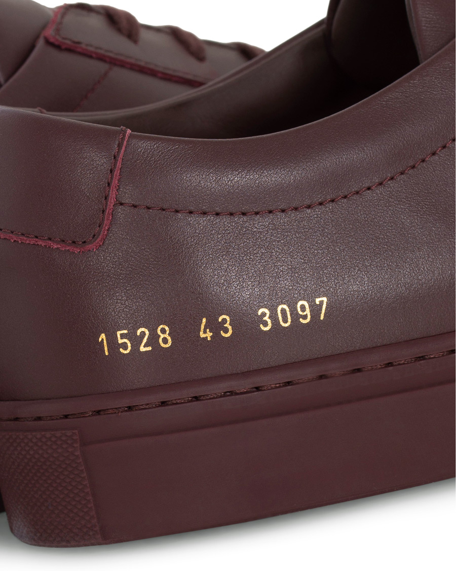 Herre | Common Projects Original Achilles Leather Sneaker Wine Red | Common Projects | Original Achilles Leather Sneaker Wine Red