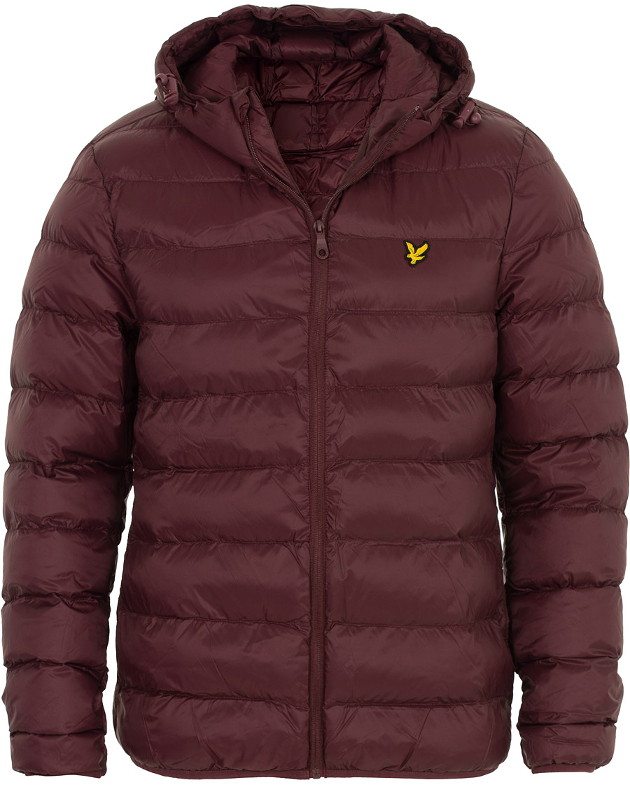 Herre | Jakker | Lyle & Scott | Lightweight Puffer Jacket Burgundy