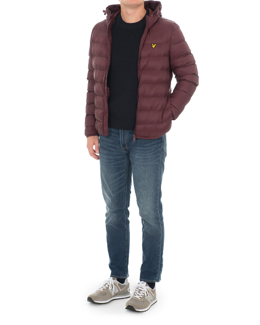 Herre | Jakker | Lyle & Scott | Lightweight Puffer Jacket Burgundy