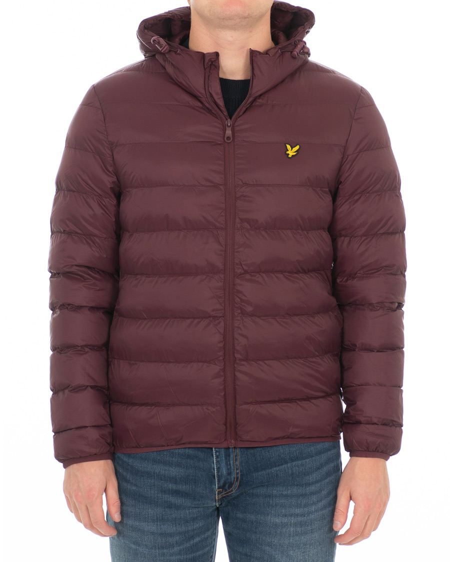 Herre | Jakker | Lyle & Scott | Lightweight Puffer Jacket Burgundy