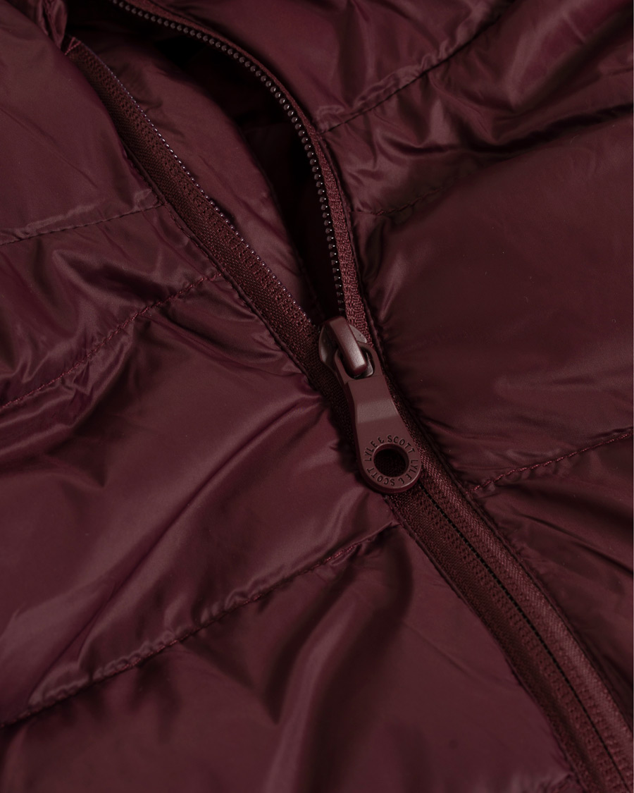 Herre | Jakker | Lyle & Scott | Lightweight Puffer Jacket Burgundy