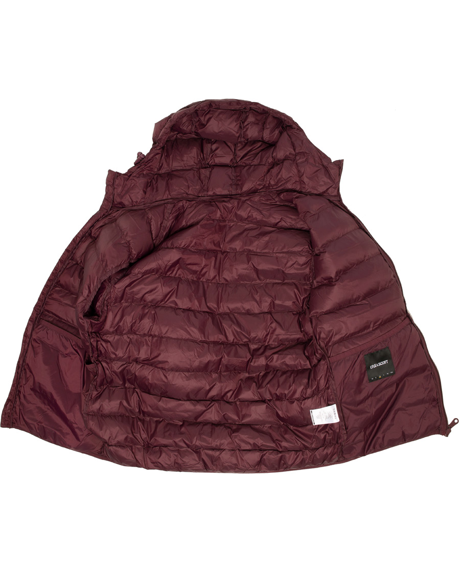 Herre | Jakker | Lyle & Scott | Lightweight Puffer Jacket Burgundy
