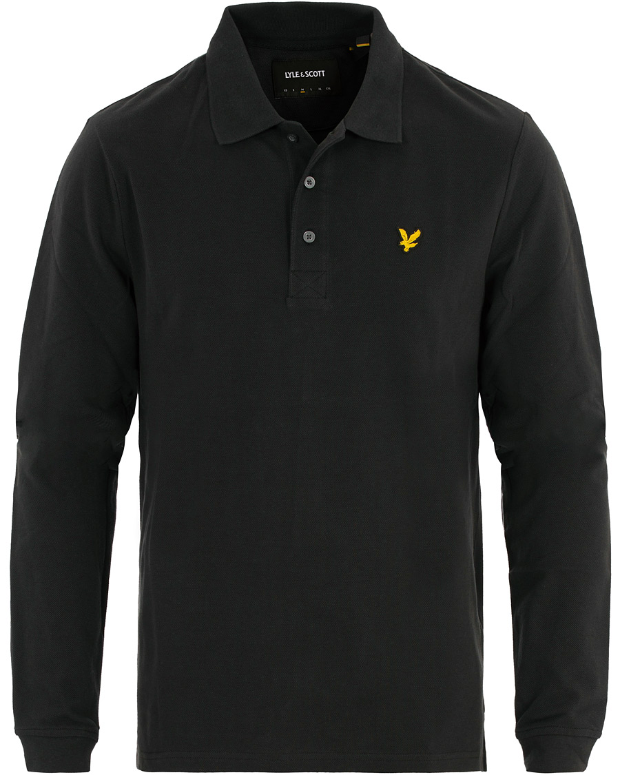 Herre | Gensere | Lyle & Scott | Long Sleeve Plain Polo True Black