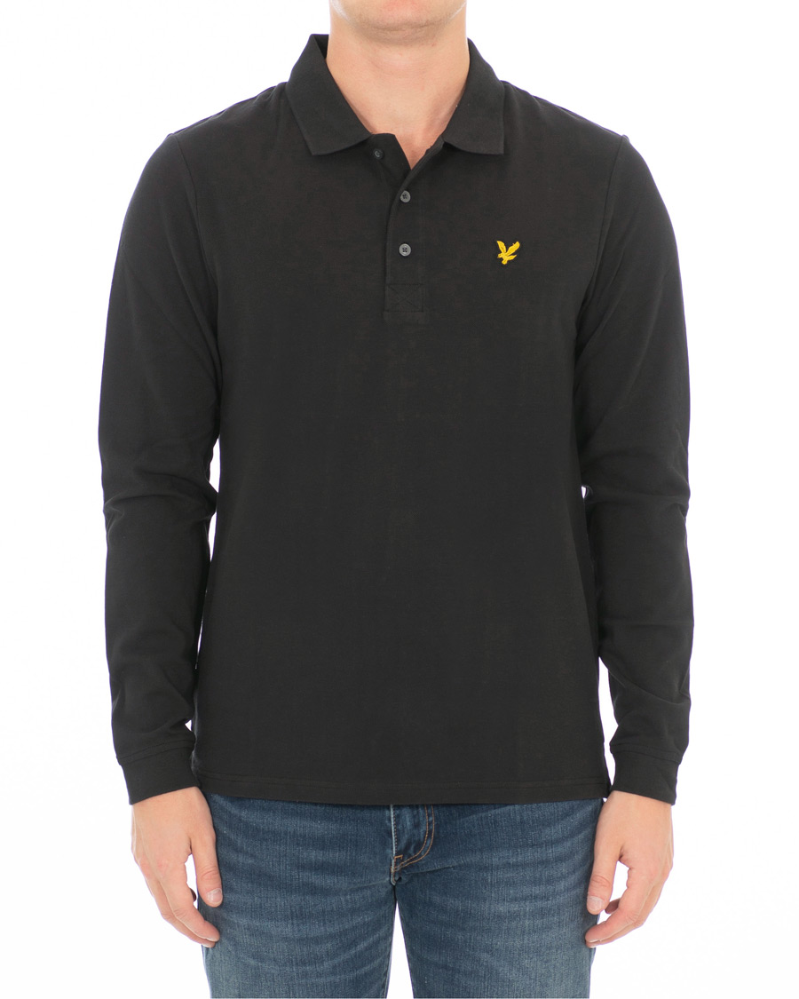 Herre | Gensere | Lyle & Scott | Long Sleeve Plain Polo True Black