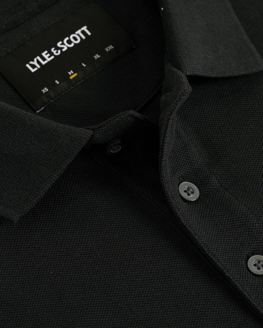 Herre | Gensere | Lyle & Scott | Long Sleeve Plain Polo True Black