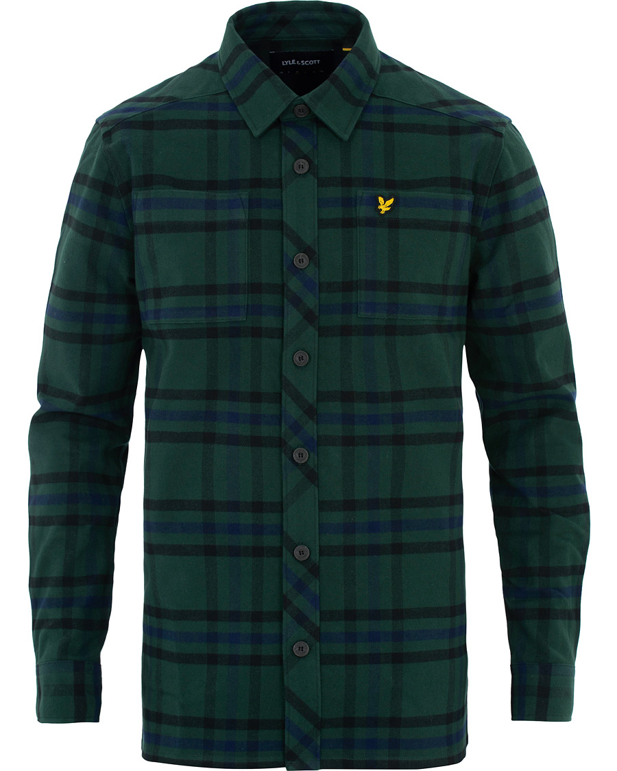 Herre | Skjorter | Lyle & Scott | Tartan Overshirt Jade Green