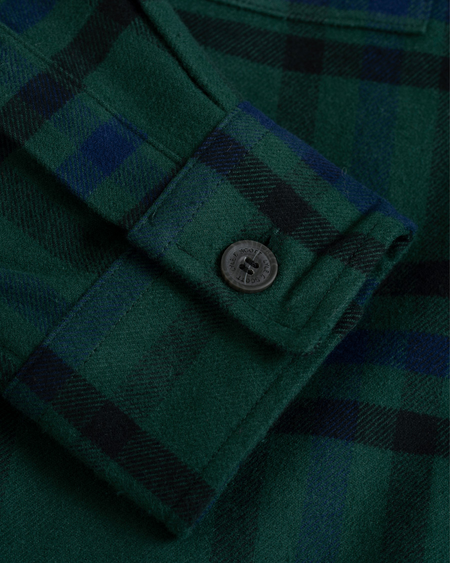 Herre | Skjorter | Lyle & Scott | Tartan Overshirt Jade Green