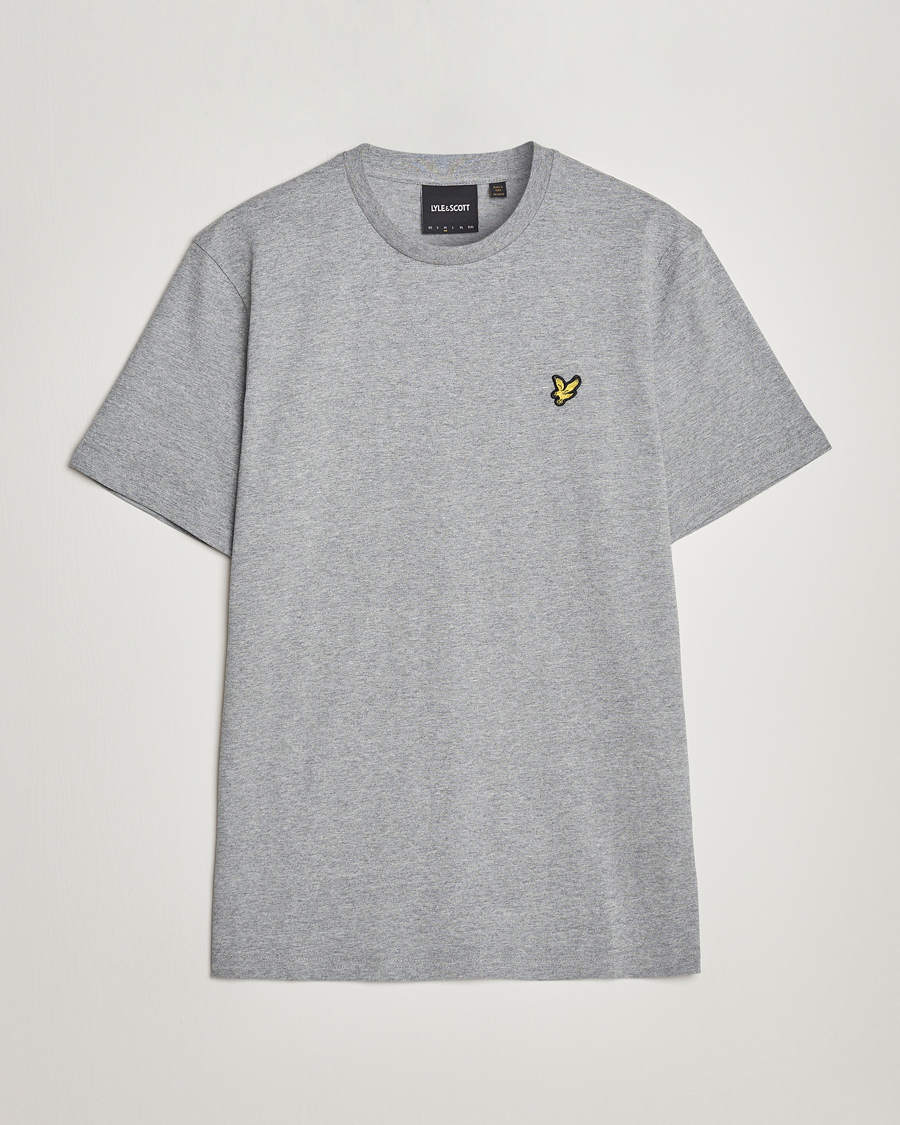 Herre |  | Lyle & Scott | Cotton Crew Neck T-Shirt Mid Grey Marl