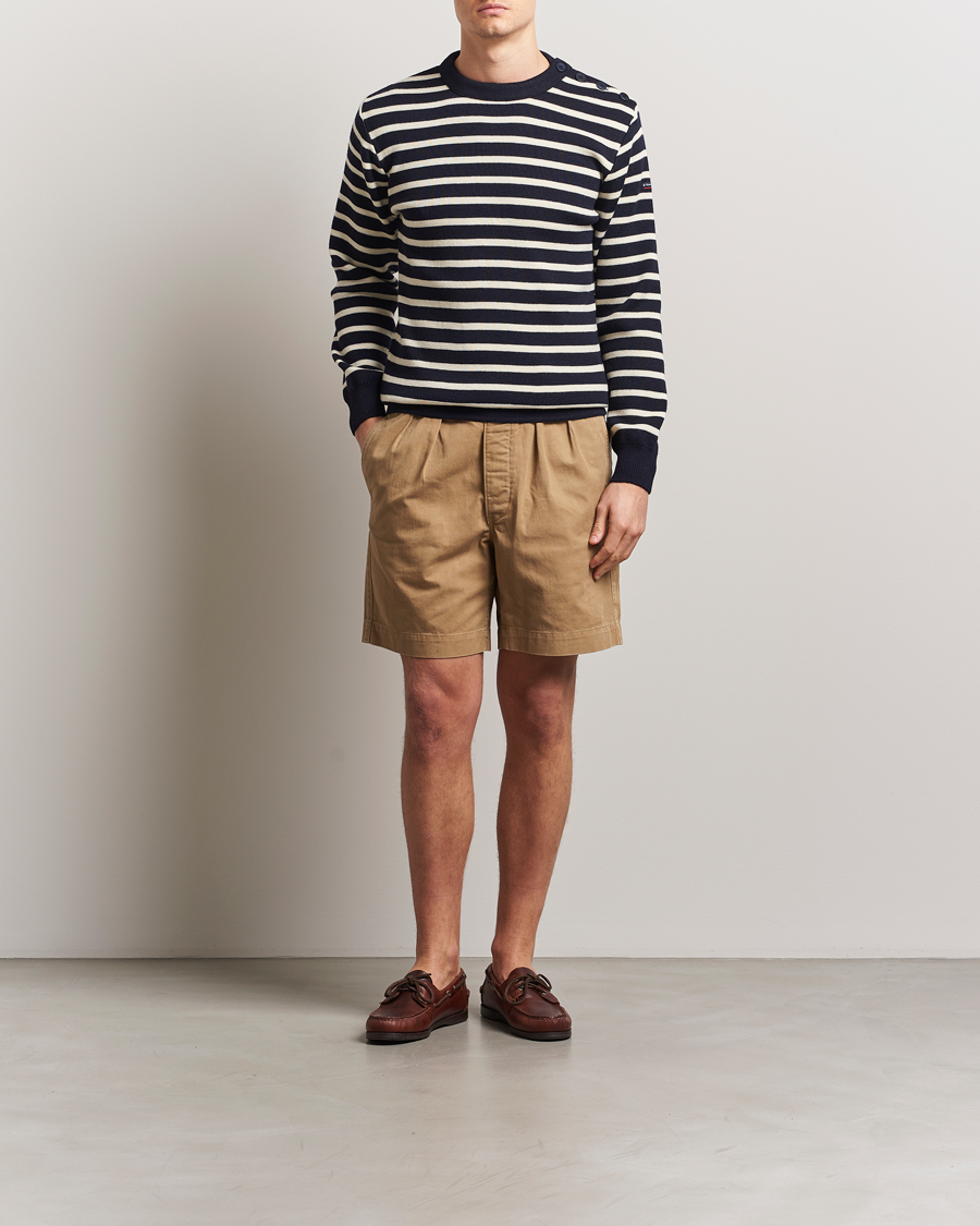 Herre | Gensere | Armor-lux | Fouesnant Classic Sweater Rich Navy/Nature