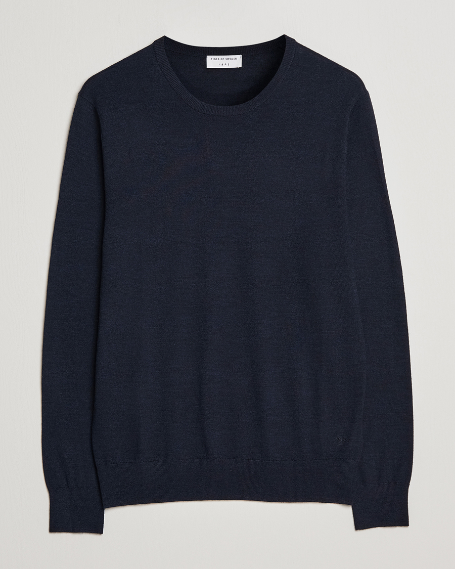 Herre | Gensere | Tiger of Sweden | Nichols Crew Neck Pullover Navy