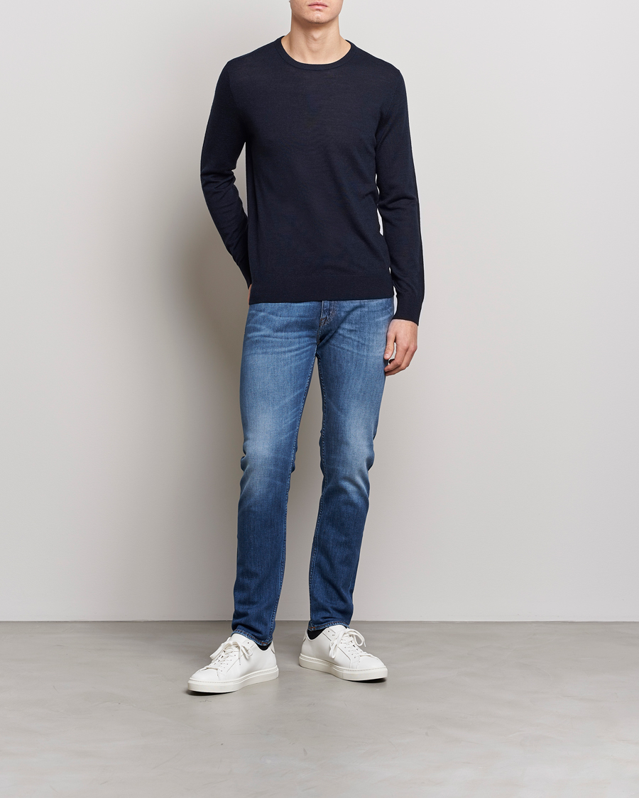 Herre | Gensere | Tiger of Sweden | Nichols Crew Neck Pullover Navy