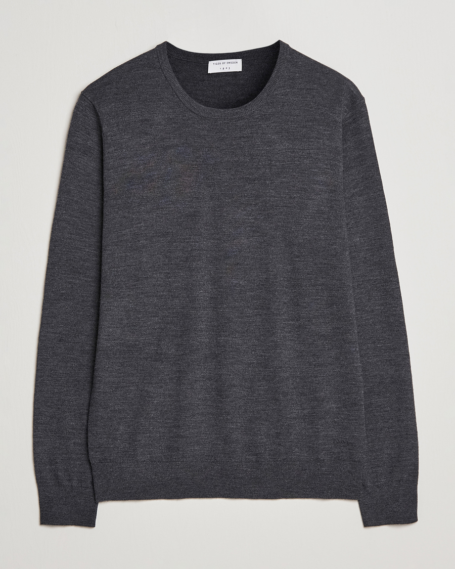 Herre | Gensere | Tiger of Sweden | Nichols Crew Neck Pullover Grey