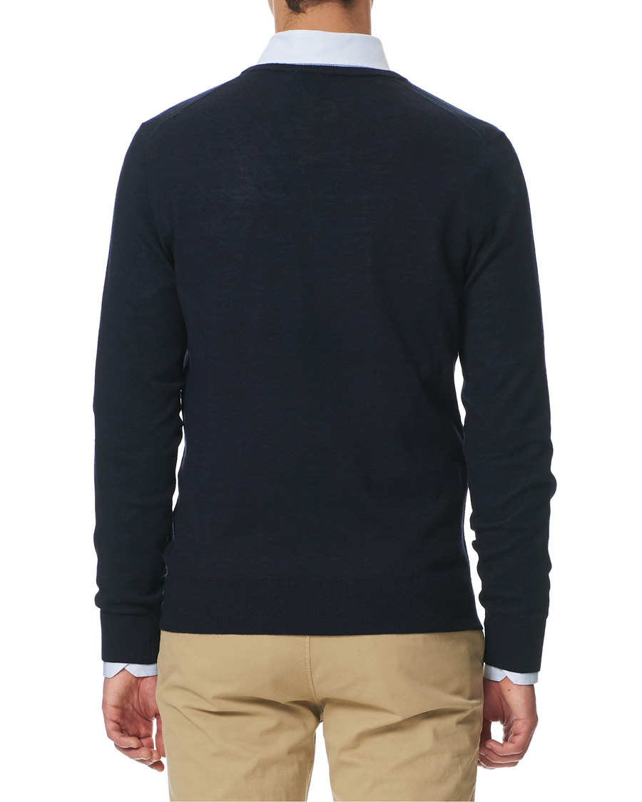 Herre | Gensere | Tiger of Sweden | Rael V-Neck Pullover Navy