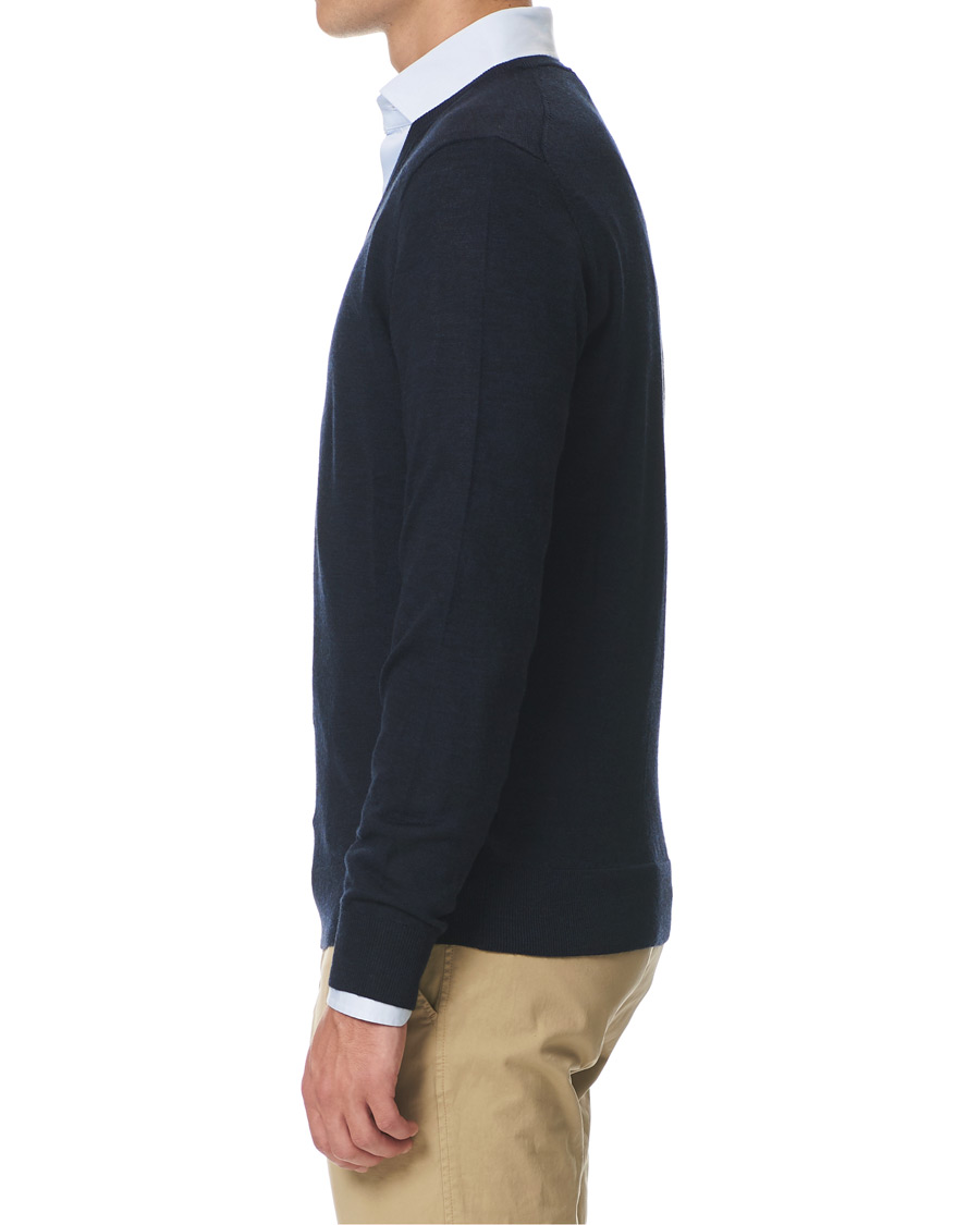 Herre | Gensere | Tiger of Sweden | Rael V-Neck Pullover Navy