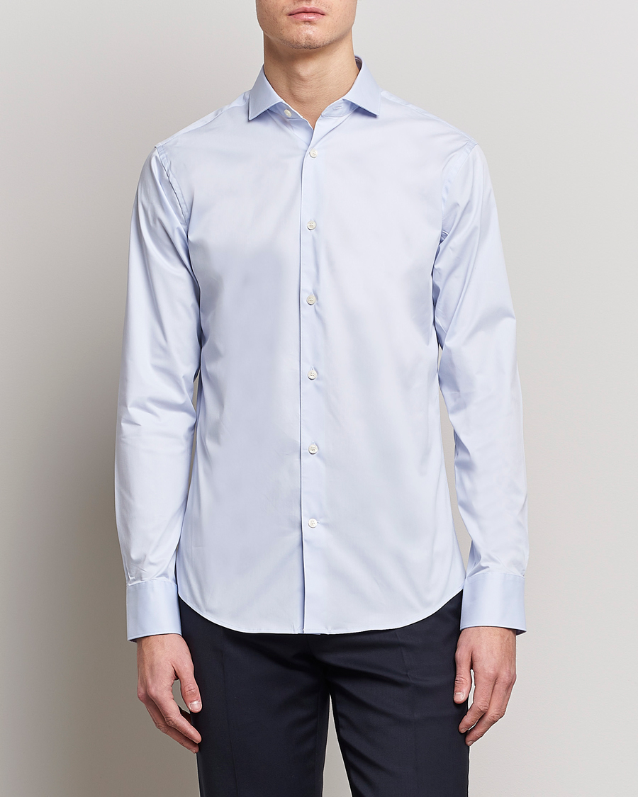 Herre | Tiger of Sweden | Tiger of Sweden | Farell 5 Stretch Shirt Light Blue