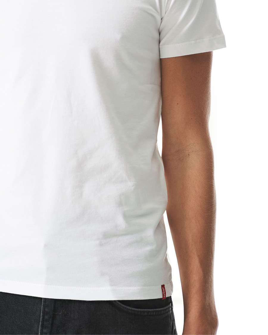 Herre | T-Shirts | Levi's | Slim 2-Pack Crew Neck Tee White/White