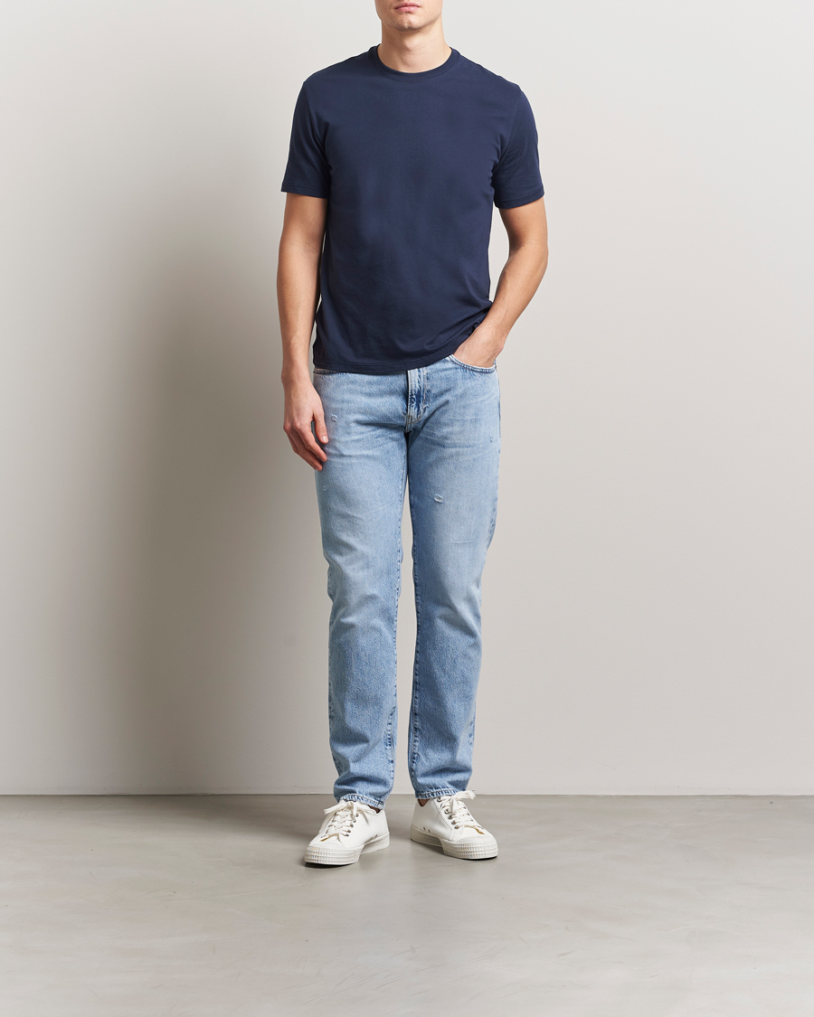 Herre | T-Shirts | Levi's | 2-Pack Crew Neck T-Shirt Navy/White