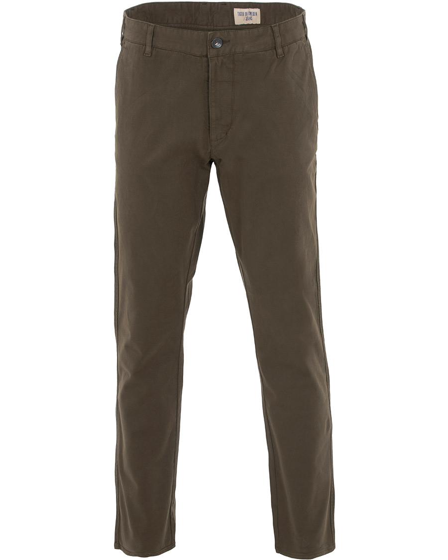 Tiger of Sweden Jeans River Stretch Pants Timber Brown hos Brown Pant Bukser Med Høyt Liv | MOS MOSH | Slim fit bukser